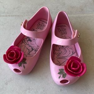 Mini Melissa Disney Beauty and the Beast Shoes size 8